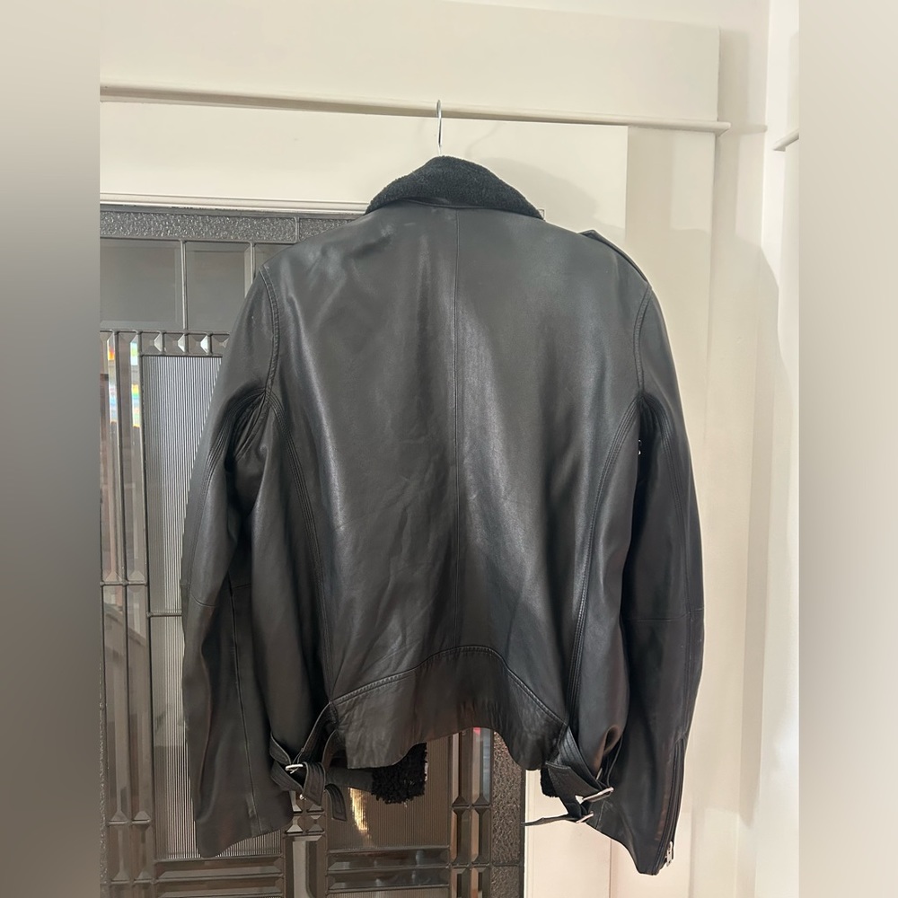 Men’s IRO leather bomber in immaculate condition.
